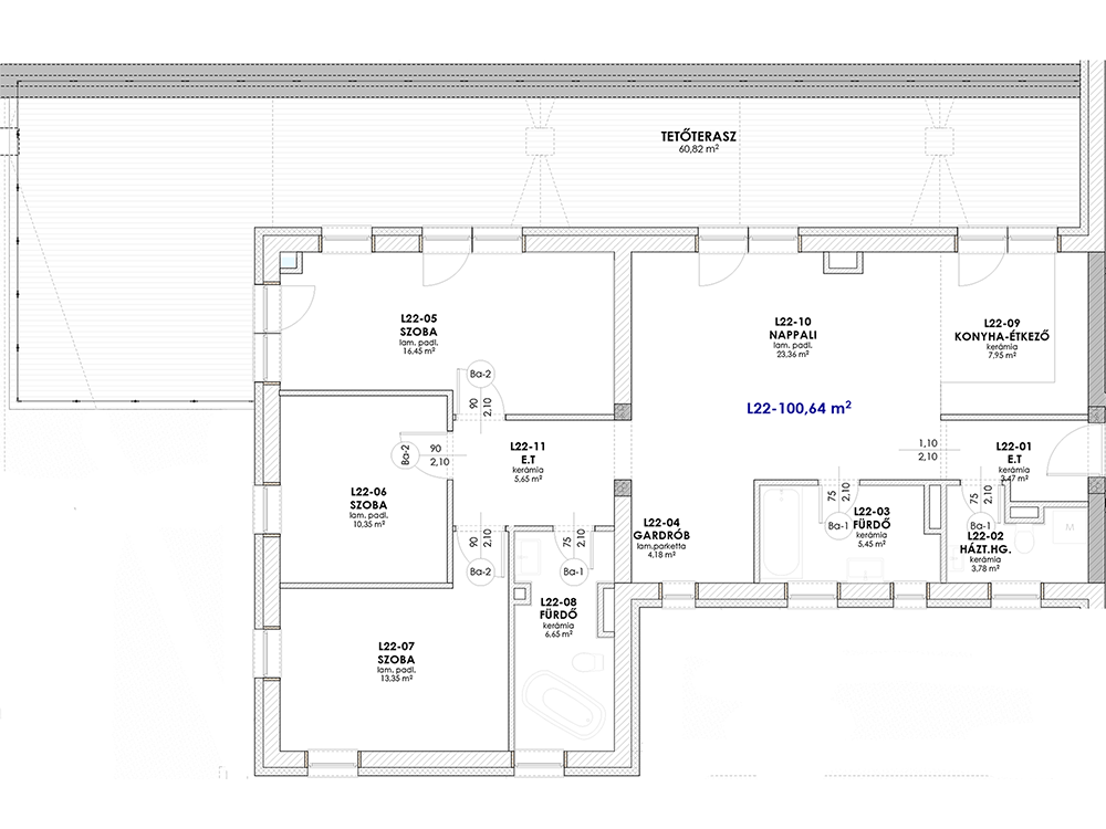 L22 eladó lakás alaprajz